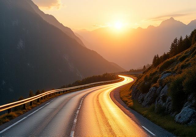 Privates Mautstraßensystem in den österreichischen Alpen